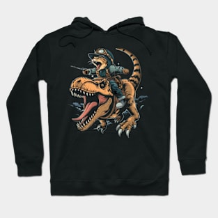 Playful Cat Dinosaur Hoodie